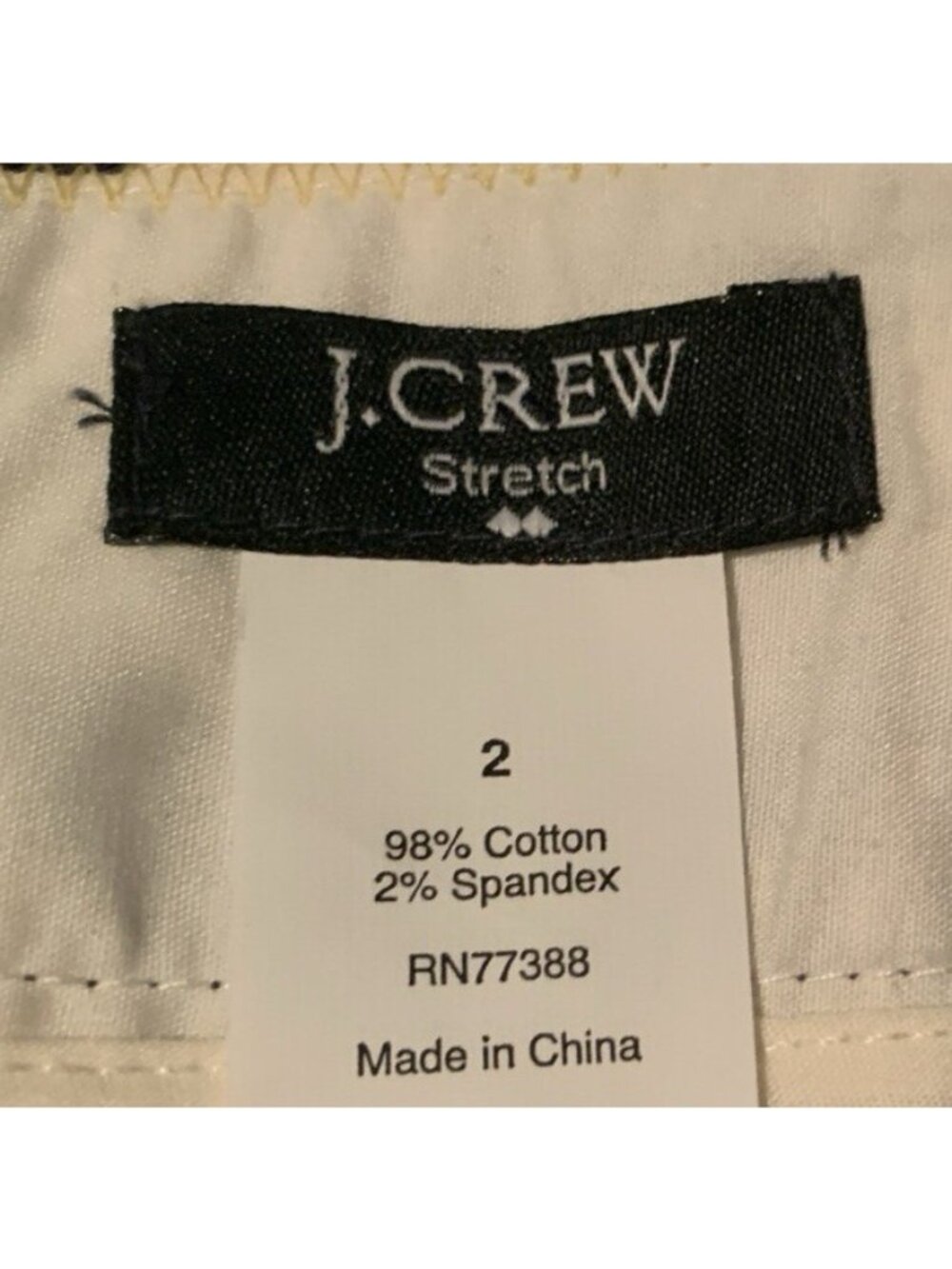 J Crew Stretch Womens Pencil Skirt Size 2 Multicolor Ikat Pattern Back Zip Slit - Picture 11 of 12